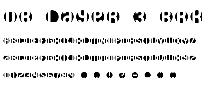 DB Layer 3 BRK font